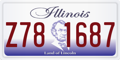 IL license plate Z781687