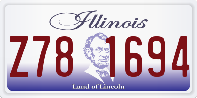 IL license plate Z781694