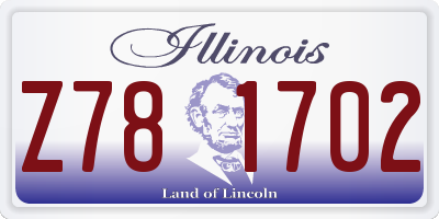 IL license plate Z781702
