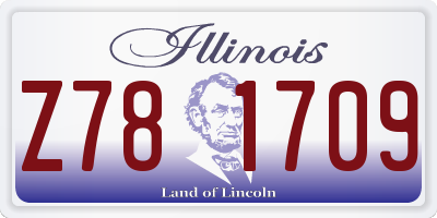 IL license plate Z781709
