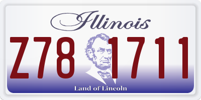 IL license plate Z781711