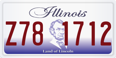 IL license plate Z781712