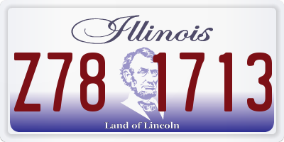 IL license plate Z781713
