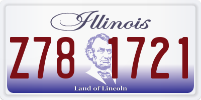 IL license plate Z781721