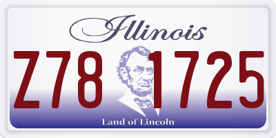 IL license plate Z781725