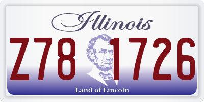 IL license plate Z781726
