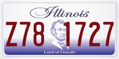 IL license plate Z781727