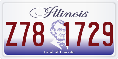 IL license plate Z781729