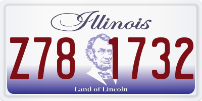 IL license plate Z781732