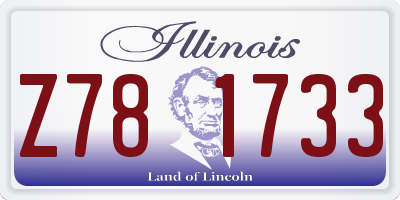 IL license plate Z781733