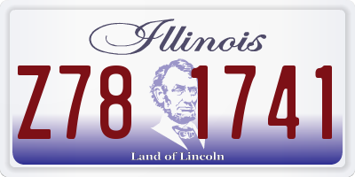 IL license plate Z781741