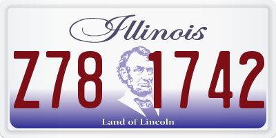 IL license plate Z781742
