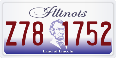 IL license plate Z781752