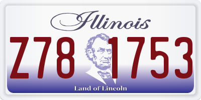 IL license plate Z781753