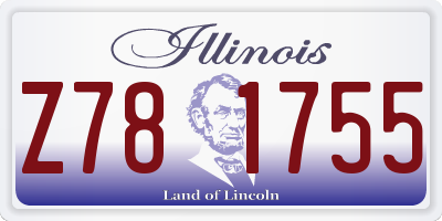 IL license plate Z781755