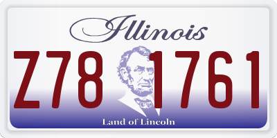 IL license plate Z781761