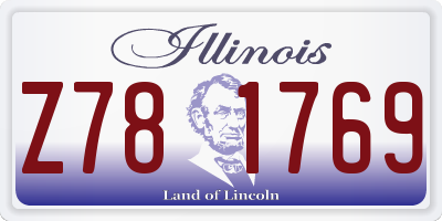 IL license plate Z781769