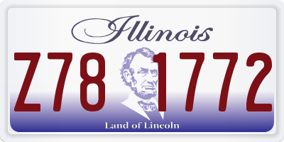 IL license plate Z781772