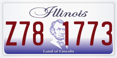 IL license plate Z781773