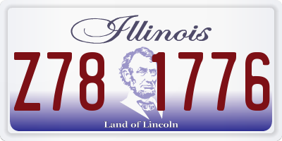 IL license plate Z781776