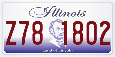 IL license plate Z781802