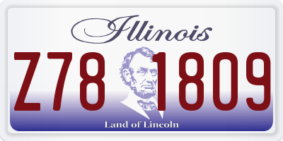 IL license plate Z781809