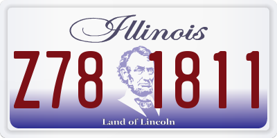 IL license plate Z781811