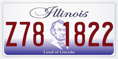 IL license plate Z781822