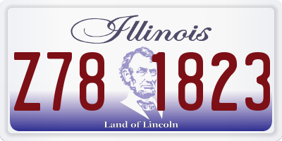 IL license plate Z781823