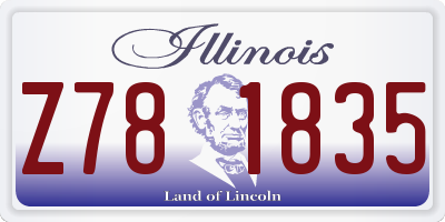 IL license plate Z781835