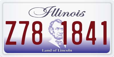 IL license plate Z781841