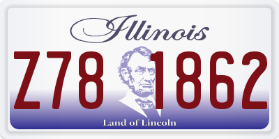 IL license plate Z781862