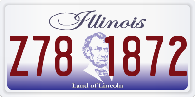 IL license plate Z781872