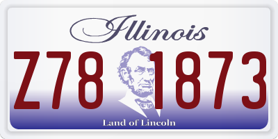 IL license plate Z781873