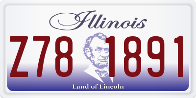IL license plate Z781891