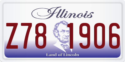IL license plate Z781906