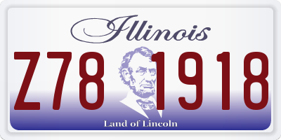 IL license plate Z781918