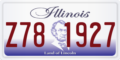 IL license plate Z781927
