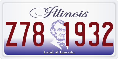 IL license plate Z781932