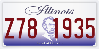 IL license plate Z781935
