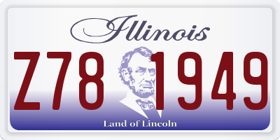 IL license plate Z781949
