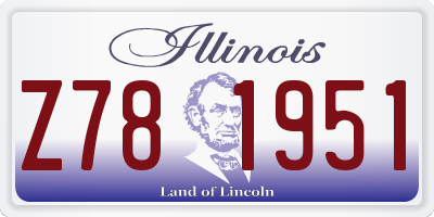 IL license plate Z781951