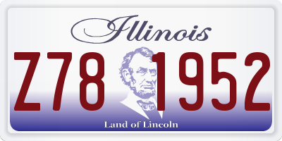 IL license plate Z781952