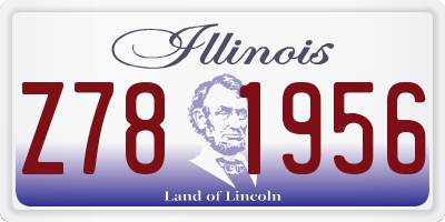 IL license plate Z781956