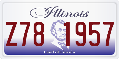 IL license plate Z781957