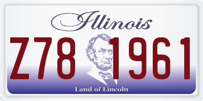 IL license plate Z781961