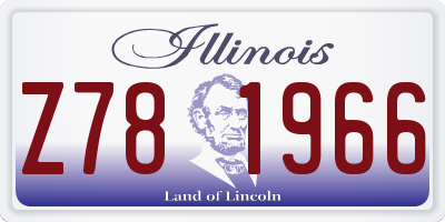 IL license plate Z781966
