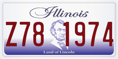 IL license plate Z781974
