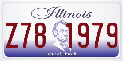 IL license plate Z781979