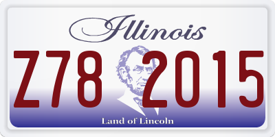 IL license plate Z782015